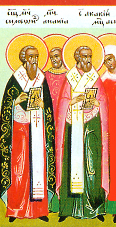 Icona: invenzione delle reliquie di sant’Acacio di Melitene