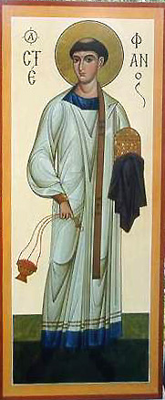 Icona: Traslazione della sacra reliquia del santo protomartire Stefano