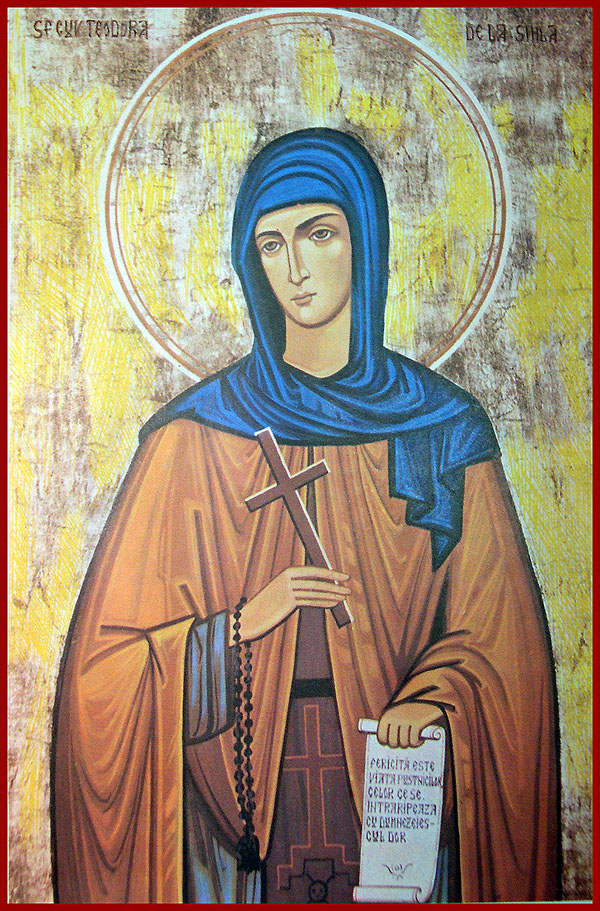 Icona: Santa Teodora di Sihla, Carpoforo.
