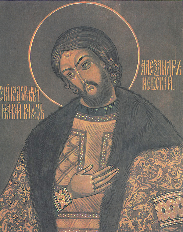 Icona: traslazione delle sante reliquie di Sant’Alessandro Nevskij