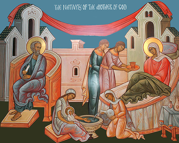 Icona: Natività della Madre di Dio.