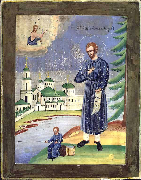 Icona: traslazione delle reliquie di Simeone di Verkhoturye
