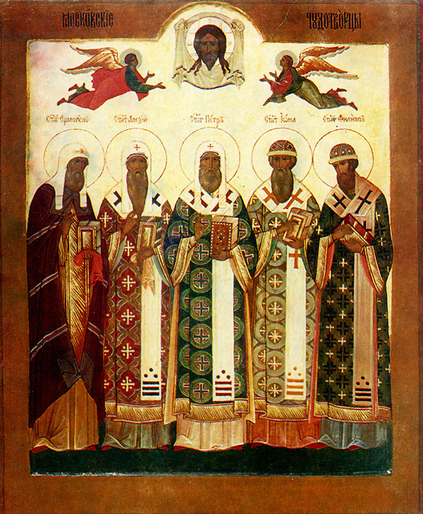 Icona: Sinassi dei gerarchi di Mosca