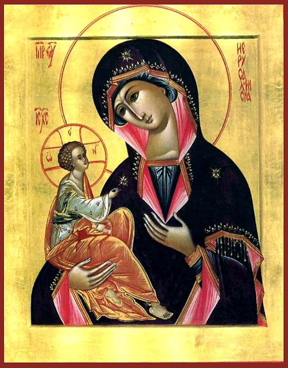 Icona: Sinassi della Panaghia Eleftherotria a Salamina, Mono.