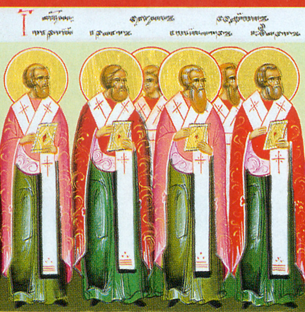 Icona: Santi Terzio, Marco, Giusto e Artema, apostoli dei Settanta