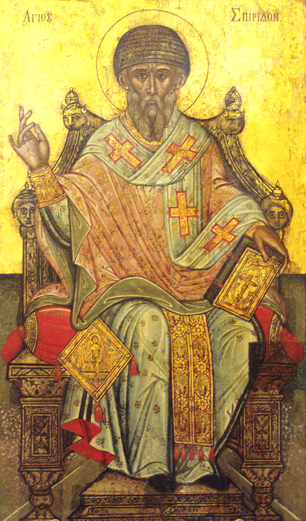 Icona: San Spiridione il Taumaturgo, vescovo di Trimithonte a Cipro