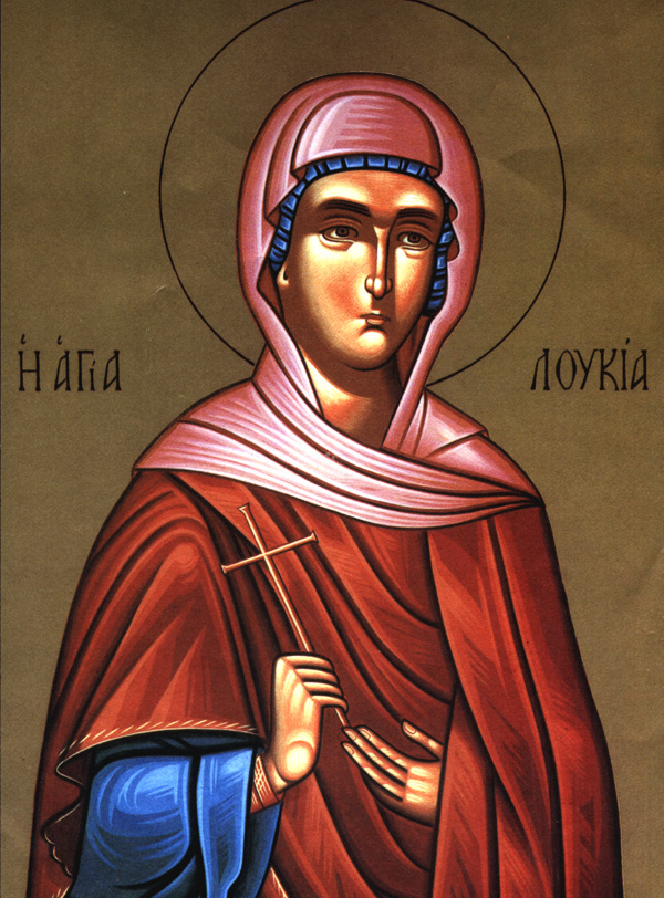 Icona: Santa Lucia di Siracusa, vergine e martire