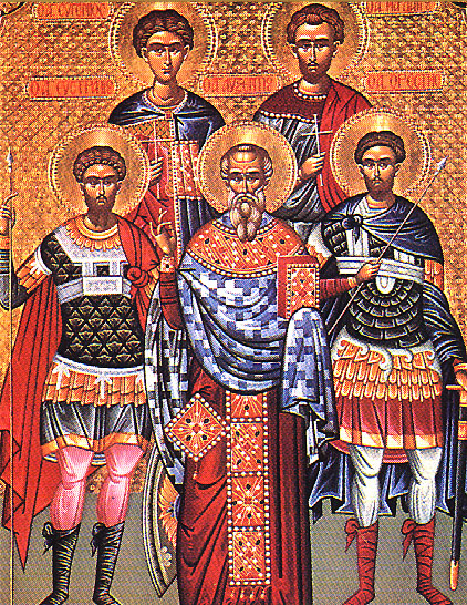 Icona: Santi Eustrazio, Aussenzio, Eugenio, Mardario e Oreste