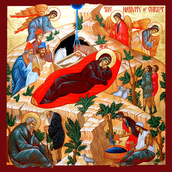 Icona: Natività secondo la carne del Signore Gesù Cristo