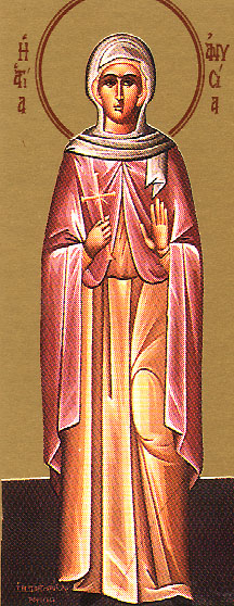 Icona: Santa Anysia osiomartire di Tessalonica