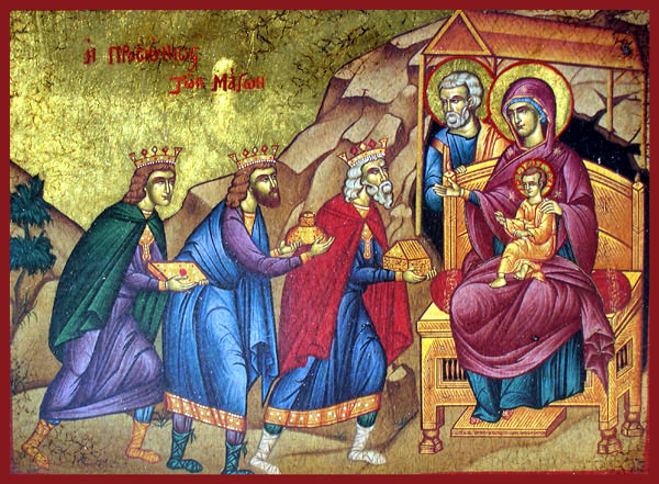 Icona: adorazione dei Magi